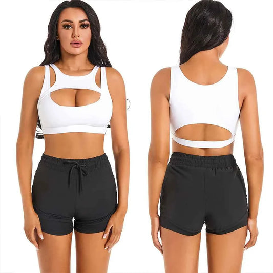 DEKM Push Up Sports Bra with Removable Cups