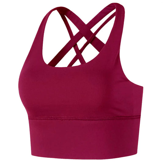 DEKM High Impact Women's Sports Bra with Back Closure