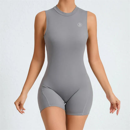 DEKM Allure Women's Backless Sport Jumpsuit Playsuit