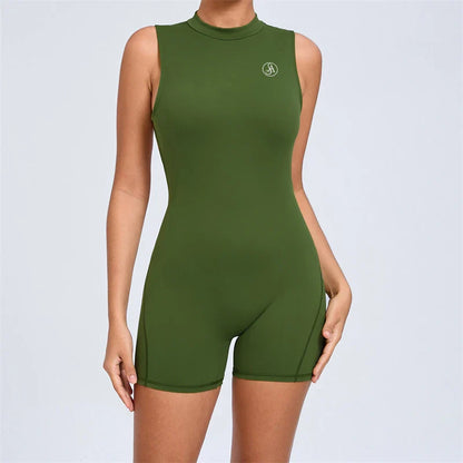 DEKM Allure Women's Backless Sport Jumpsuit Playsuit