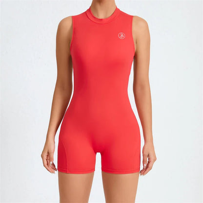 DEKM Allure Women's Backless Sport Jumpsuit Playsuit