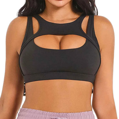 DEKM Push Up Sports Bra with Removable Cups