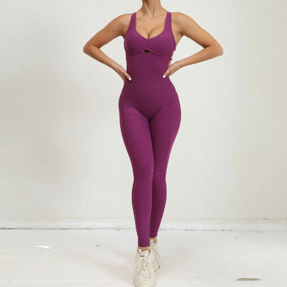 DEKM Women's Sporty Black Jumpsuit Set