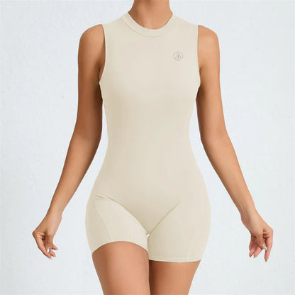 DEKM Allure Women's Backless Sport Jumpsuit Playsuit