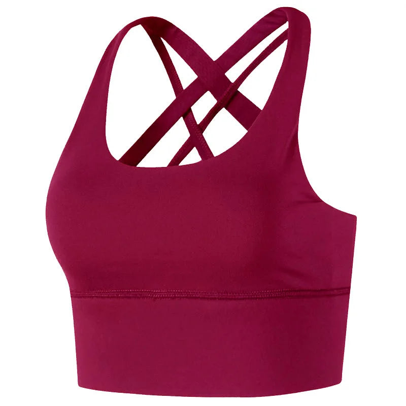 DEKM High Impact Women's Sports Bra with Back Closure