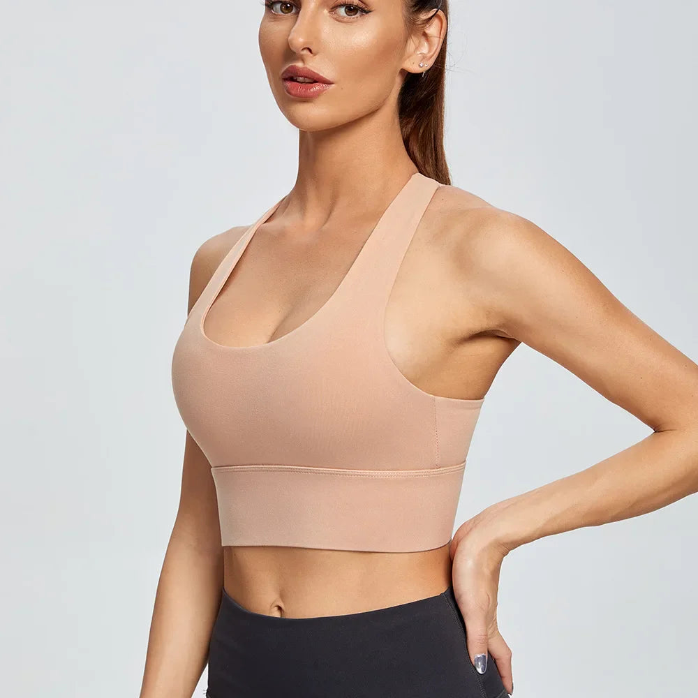 DEKM High Impact Women's Sports Bra with Back Closure