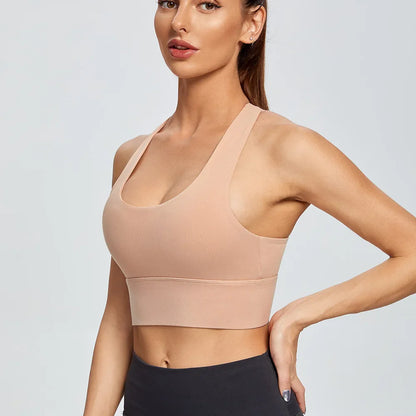 DEKM High Impact Women's Sports Bra with Back Closure