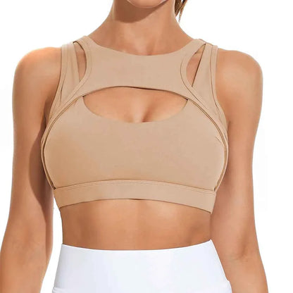 DEKM Push Up Sports Bra with Removable Cups